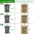 thumbnail image 6 of GDLF Air Conditioner Fence Outdoor Wood Privacy Screen with Planter Box No-Dig Kit（2 Panels）, 6 of 7