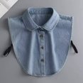 thumbnail image 1 of MKLEKYY Pull Marron Mode Décontractée en Denim Polyvalent Mode Décontractée Hoodie Décoratif Col 3, 1 of 1