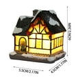 thumbnail image 2 of LED Light Up Miniature House Ornament Christmas Village Decoration Battery Operated Holiday Home Tabletop Display, 2 of 2