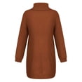 thumbnail image 6 of JINMGG 2026 Fall Winter Plus Size Sweaters for Women ,Fashion Women Solid Long Sleeve Sweater Dress Turtleneck Sweater Pullover Dress, 6 of 6