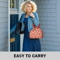 thumbnail image 6 of Red Strawberry Plants Fruit Drawstring Lunch Bag Women - Drawstring Lunch Bag Insulated for Work Office - Stain-Resistant Large Lunchbags for Women with Multi-Pockets, 6 of 6