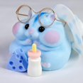 thumbnail image 3 of Juguete Squishy para hámster Taba, hecho a mano, de silicona, color azul mochi, 3 of 7