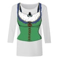thumbnail image 4 of NJGRAE Women's T-Shirt Oktoberfest Themed Casual T Shirt for Women Men Party Top with Short Sleeve Comfortable Round Neck Tee for Festival Travel Spring Fall OutFit Womens T Shirts Xl, 4 of 4