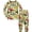 2PCS Army green dinosaur, variant on WIBACKER 2-8Y Kids and Toddler Boys Long Sleeve Pajamas 2 Piece Pjs Set 100% Cotton Sleepwear Astronaut Jammies