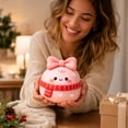 thumbnail image 4 of Christmas Snowman Squishy Toy Cute Cartoon Stress Ball Slow Rising Squeeze Fidget for Kids Adults Glitter Squishy Travel Portable Stocking Stuffer Party Favor Fun, 4 of 4