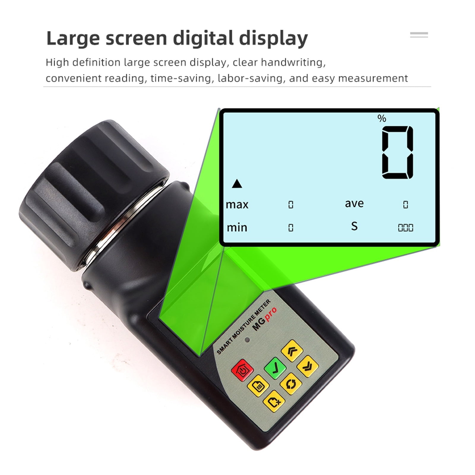 GM-pro Smart Moisture Meter Humidity Tester Corn Wheat Bean Peanut Seed Hygrometer Grain Moisture Meter ,Wide Applications