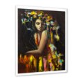 thumbnail image 2 of Designart 'Modern Portrait Of A Young Girl' Modern Framed Art Print, 2 of 4