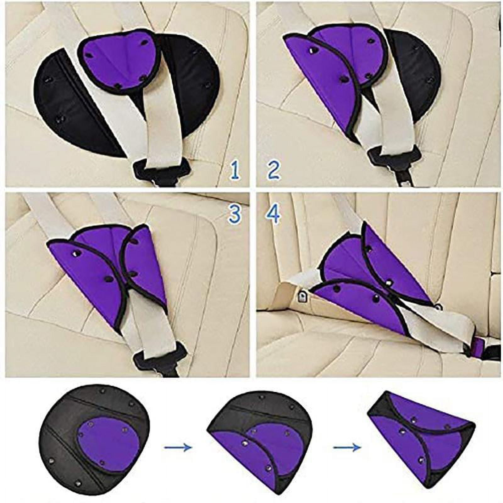 2 x Car Seat Belt Pads Harness Safety Shoulder Strap Cushion Covers kids  AC55