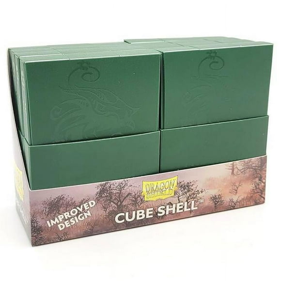 Arcane Tinmen ATM30551 Boîte de Deck de Cartes à Coque Cube, Vert Forêt - 8 Pcs