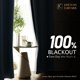 thumbnail image 2 of Cortinas jinchan con aspecto de arpillera blackout 213 cm azul 2 paneles, 2 of 8