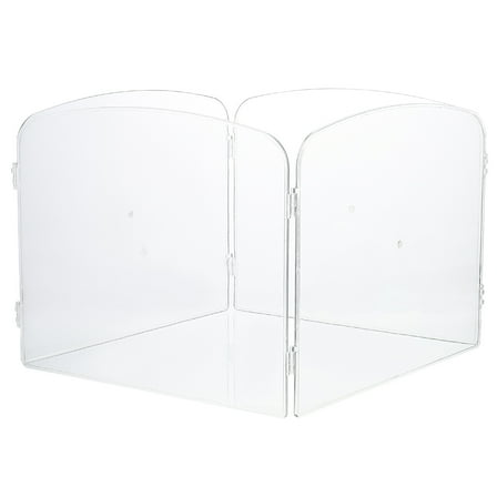 MEIBUTYUP Foldable Acrylic Hamster Cage Transparent Indoor Small with Easy Assembly