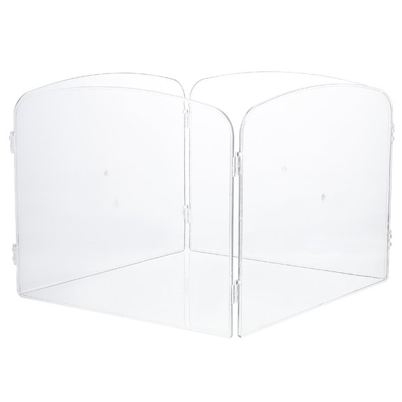 MEIBUTYUP Foldable Transparent Acrylic Hamster Cage for Small Pets Indoor Use with Easy Assembly and Design