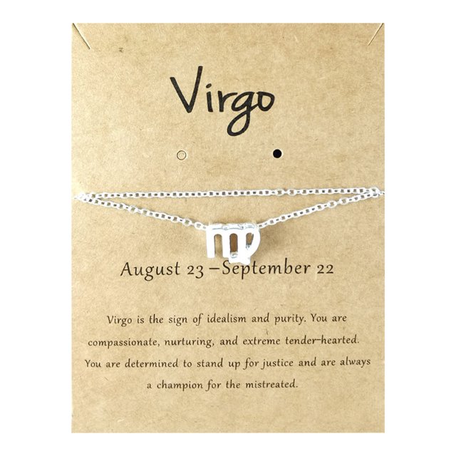 Dvkptbk A Anklet Twelve Constellation Anklet Alloy 12 Constellation Card Anklet Jewelry