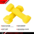 thumbnail image 3 of JFIT Neoprene Dumbbell (Set of 2), 1 LBS, 3 of 7