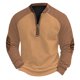 thumbnail image 2 of pstuiky camisa de manga larga para hombre, Sudadera con capucha y cuello redondo para hombre, estampado, manga larga tops de invierno para hombre xl, 2 of 3