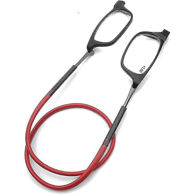 Gafas magnéticas para colgar en el cuello, gafas de lectura plegables portátiles Tr90 para hombres y mujeres