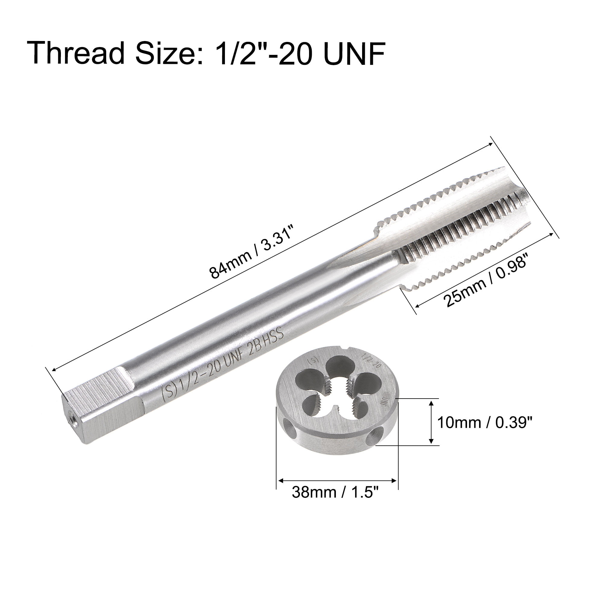 1/2 x 20 UNF HSS conique TAP-Britannique Apex marque Threading Tool 
