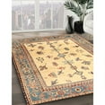 thumbnail image 2 of Ahgly Company Indoor Rectangle Traditional Dark Gold Brown Persian Area Rugs, 2' x 5', 2 of 6