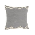 thumbnail image 2 of Laddha Home Designs Loomed Tufted Chevron Cotton Throw Pillow Cover - 20" - Gray and Cream, 2 of 9