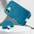 thumbnail image 5 of I-HONVA For iPhone 16 Plus Case Compatible with MagSafe,3-Layer Military Grade Drop Protection Anti-Slip Rugged Shockproof Dustproof Protection 6.7 inch Phone Case,Turquoise, 5 of 7