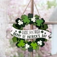 thumbnail image 4 of Nilvkv 1PC/11.8" St.Patrick's Day Shamrocks Hanging Sign, Wall Decor Door Hanging Wreaths for Indoor Outdoor Home Decor, St Patricks Day Decorations, 4 of 6