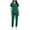 Green, variant on Busydd Women Scrubs Sets with Pockets Trendy 2 Piece Solid Color Scrubs for Women V Neck Short Sleeve Tops and Elastic Bottom Pants Scrub Set