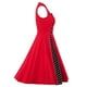 thumbnail image 3 of Vestido estampado sin mangas Pompotops con cuello en v patchwork para mujer Talla S M L XL XXL, 3 of 4