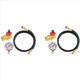 thumbnail image 1 of 2X Kit de ReparacióN de Tanque de Aire con VáLvula de Seguridad, ManóMetro y Kit de Ensamblaje de Manguera de Tanque de Aire de 4 Pies para Tanque de Transporte PortáTil, 1 of 7