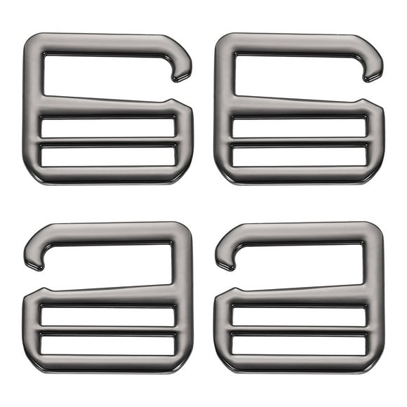 Uxcell 4 Pcs Wave Buckles, 38mm G-Hook Backpack Strap Belt Hook, Brown