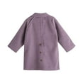 thumbnail image 5 of ATOGUTA Girls Dress Coat Button Fleece Jackets Fall Winter Outerwear Peacoat with Pockets Size 4T-14, Purple, 5 of 6