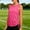 *Hot Pink, variant on Women's Crew Neck Workout Tank Top with Side Drawstring, Loose-Fit Sleeveless Yoga Blouse, Casual Athletic Gym Top Red,Women's Plus XXXL