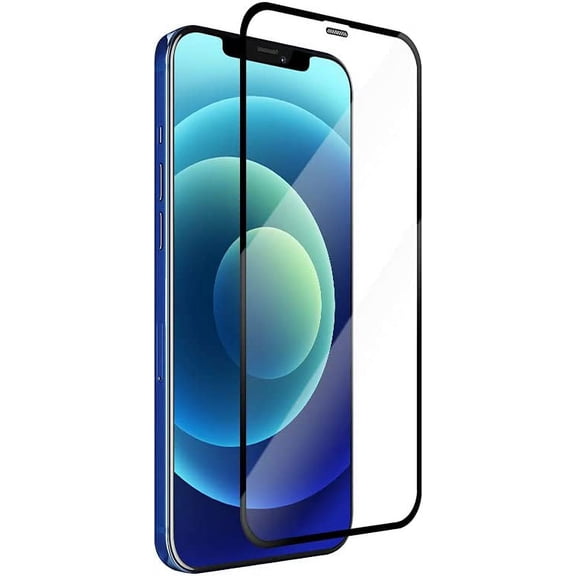 KIQ Tempered Glass Screen Protector Anti-Scratch with Built-in Dust-proof Net for Apple iPhone 12 / 12 Pro