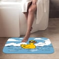 thumbnail image 4 of 1pc Yellow rubber duck Absorbent Non-Slip Bathroom Thickened Flannel Rug Decor,Soft,Quick Drying,Suitable For Indoor/outdoor Use,Bathrooms,Bedrooms,Kitchens,Terrace,Laundry Rooms,16"x24", 4 of 9