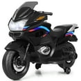 thumbnail image 4 of Gymax 12V Electric Kids Ride On Motorcycle w/ Training Wheels Black, 4 of 9