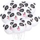 thumbnail image 1 of 10 Uds. Lindo globo de Panda globos de papel de aluminio cabeza de Panda ramo de globos para Baby Shower Panda suministros de fiesta de cumpleaños, 1 of 5