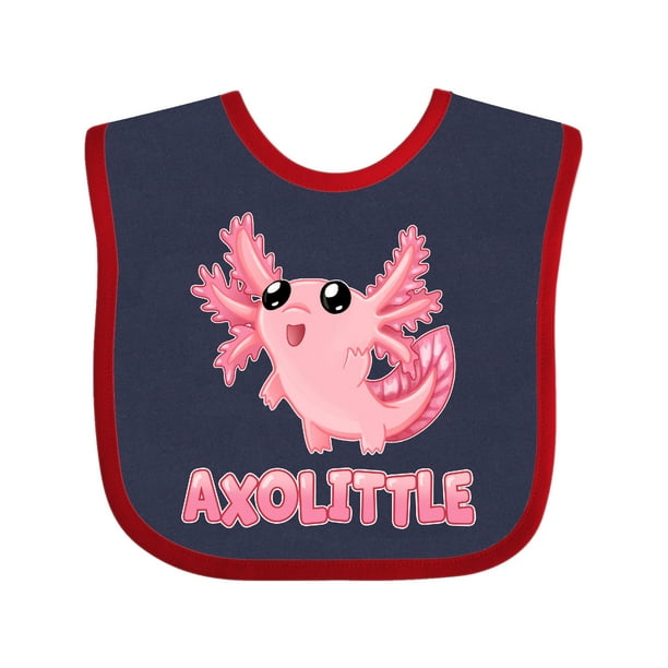 Inktastic Axolittle Cute Baby Axolotl Infant Bib Unisex Navy And Red Walmart Com Walmart Com