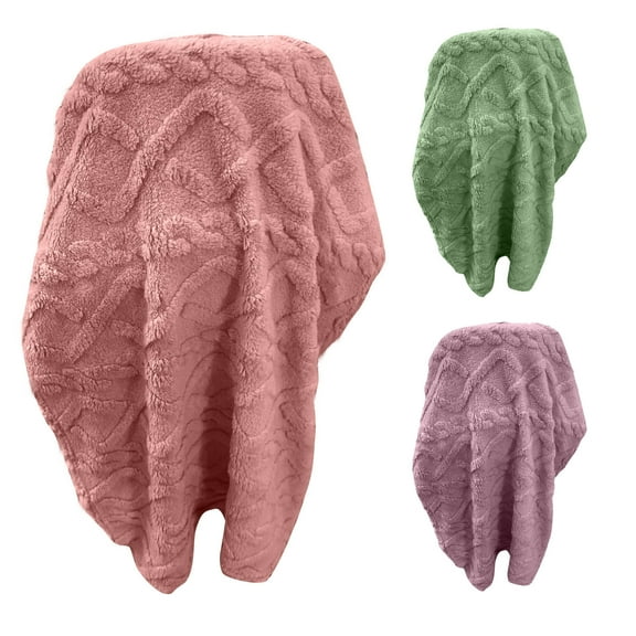 Xuniizn Soft Blankets, Throw Blanket for Couch, Flannel Sherpa Blanket Fleece Blanket for Adults, Cozy, Plush, Thicken, Reversible, Machine Washable, Pink