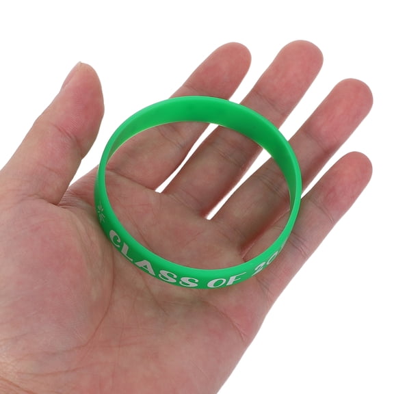 OUNONA Graduation Silicone Bracelets Bulk Set with Class of 2026 Design for Party Favors, Decorations, and