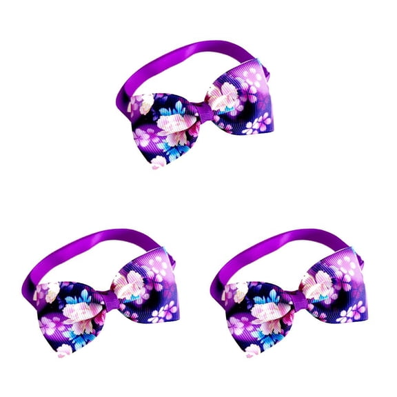 Collar de Perro Billuyoard con Pajarita Flor Purpura