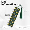 thumbnail image 3 of Kdxio Sunflowers And Blue Flower Print Metal Tassel Bookmarks,Perfect Gift for Art Lovers and Bookworms Metal Bookmarks for Women, 3 of 8