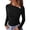 Black, variant on Long Sleeve Shirts for Women Ruched Knit Asymmetrical Tight Fitted Going Out Tops Y2k Fall Clothes