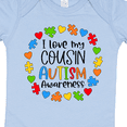 thumbnail image 4 of Inktastic I Love My Cousin Autism Awareness Boys or Girls Baby Bodysuit, 4 of 5