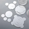 thumbnail image 2 of 100 Pieces Mini Size Round Mirror Small Round Mirror Adhesive Mirror Round Craft Mirror Tiles for C, 2 of 5