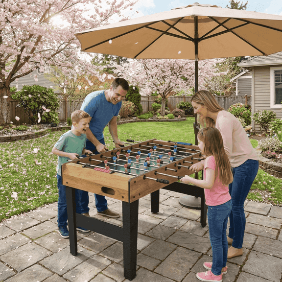 Naipo 48 in Foosball Table Competition Sized Game Table for Home Game Room Adult Juniors Size with 3 Balls