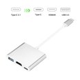 3 in 1 Type C To HDMI compatible Splitter USB 3.0 PD Fast Charging