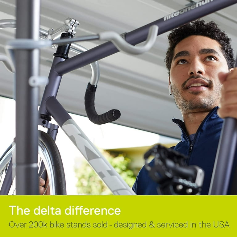 Delta Cycle Michelangelo 2 Bike Storage Rack Gravity Fully Adjustable Bike Rack Garage For Road MTB and Hybrid Bicycles Vertical Bike Rack Holds Up To 80 lbs Walmart