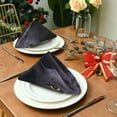 thumbnail image 3 of Soft Reusable Satin Table Decorative Napkins, 20x20InX6 PCSSunflower Wood, Family Dinner Wedding Banquet, Cocktail Party, Kitchen, Birthday Party Washcloth Gift, 3 of 7