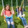 Sportspower Super Flyer Swing Set with 2 Flying Buddies, Saucer Swing