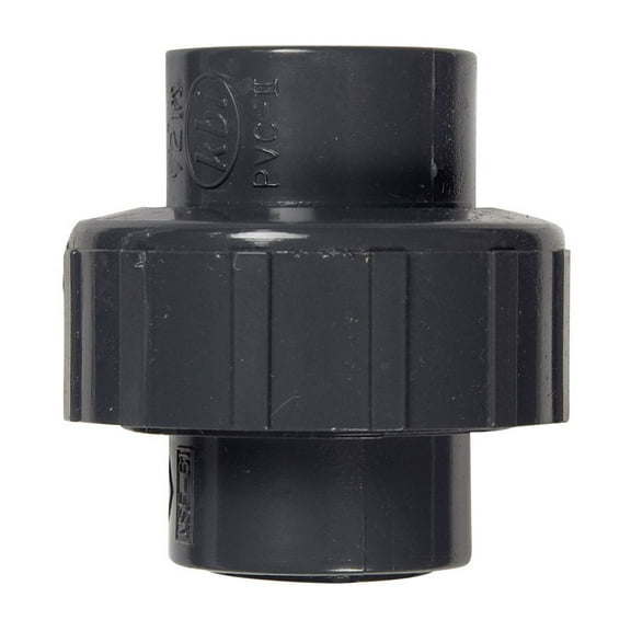 NDS  Schedule 80  1/2 in. Slip   x 1/2 in. Dia. Slip  PVC  Union