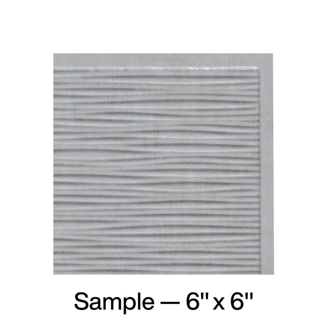 FASÄDE Ripple Decorative Vinyl Backsplash Panel in Cashmere (6X6 Inch Sample)